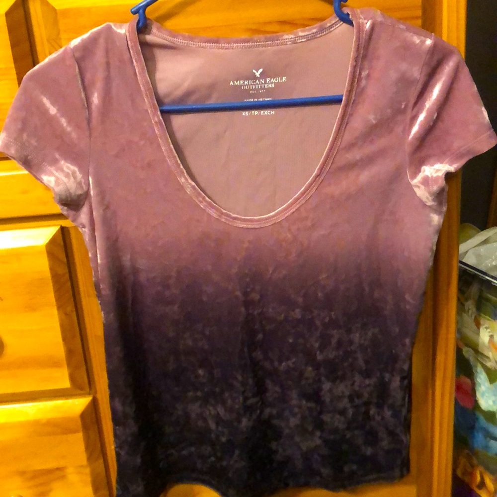 AE velvet crop top